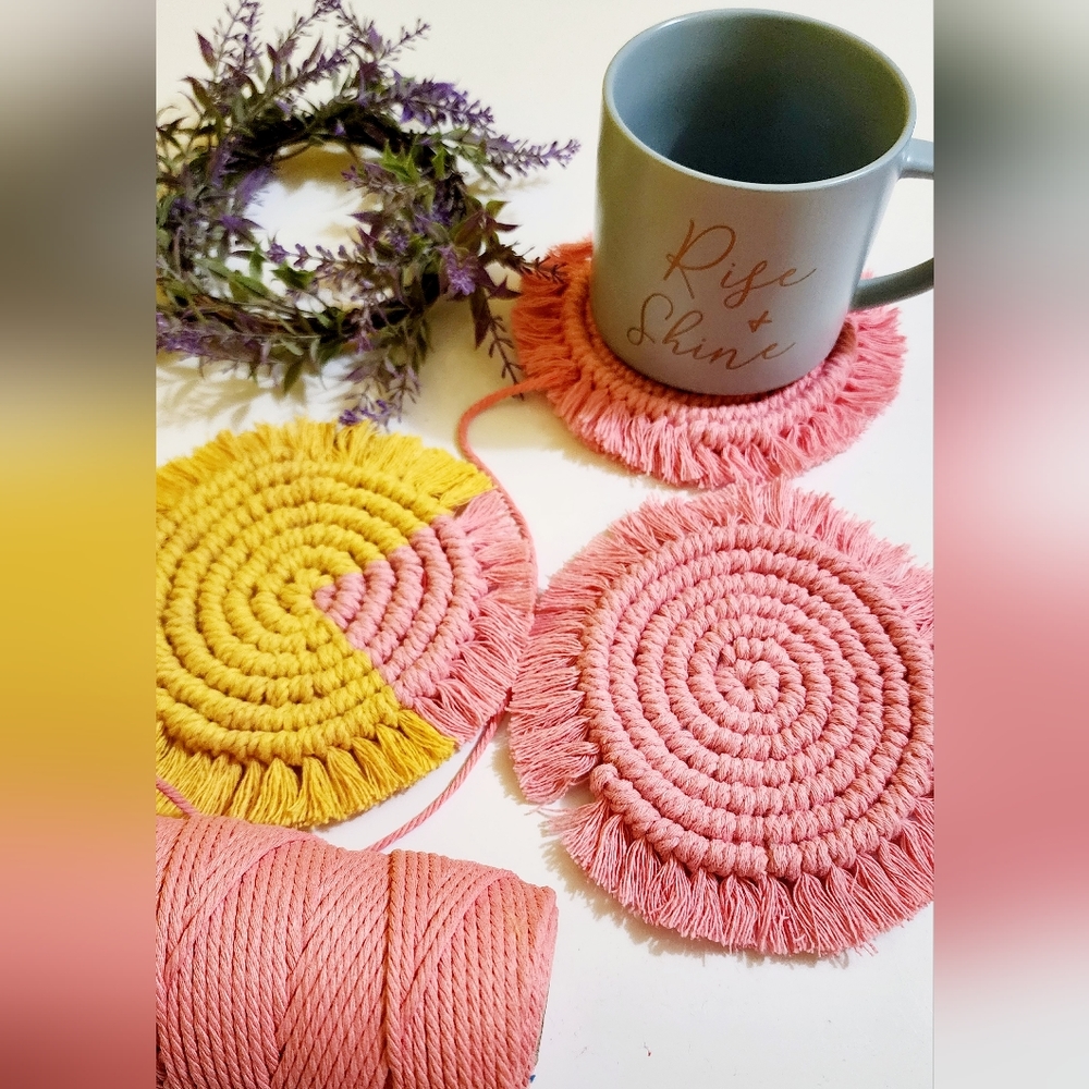 Macrame Coasters - Picture 3 of 8